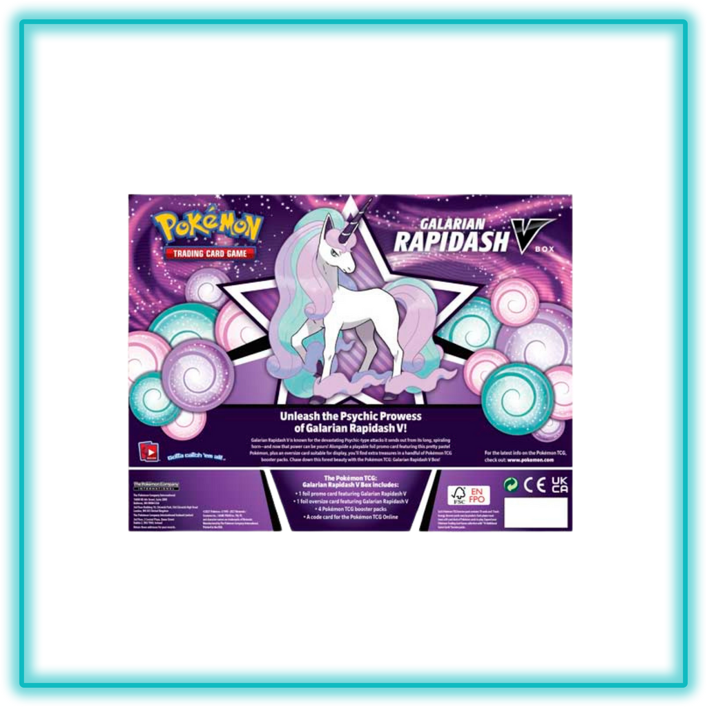Pokémon TCG: Galarian Rapidash V Box – Culture V Collectables